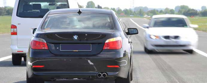 Overtaking on the motorway